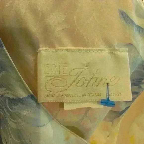 Edie johne 80s floral pink and blue  dress size small - Picture 13 of 13